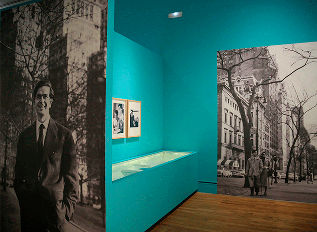 Montaje de la exposición «Ignacio Aldecoa. El oficio de escribir»