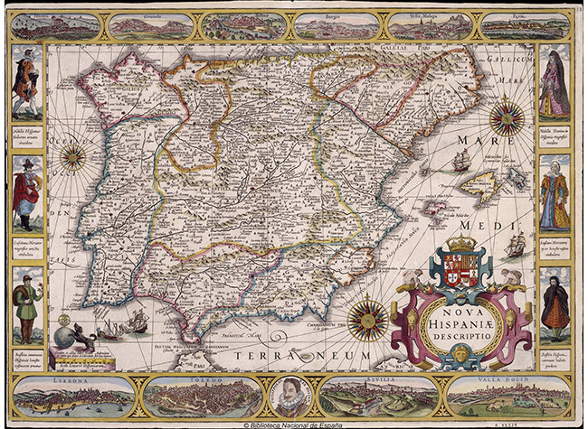 España. Mapas generales. Ca. 1610. BNE, MV/3