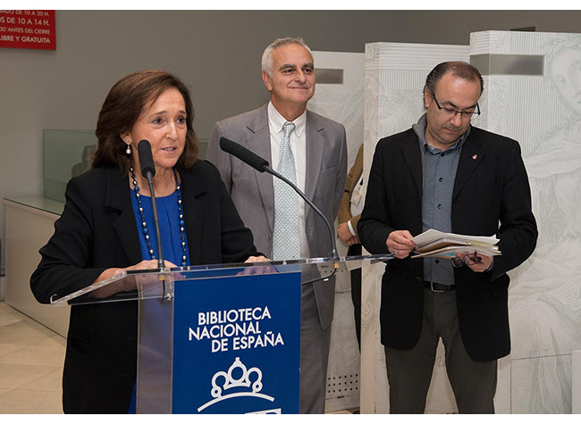 Inauguración de la exposición Retrato y literatura. Los retratos de los Premios Cervantes de la BNE, 12/11/2014