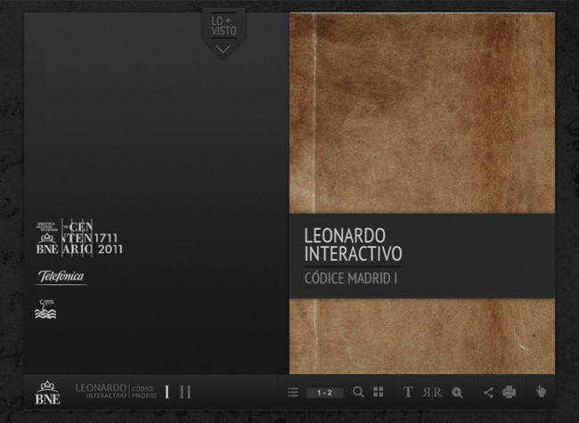 Leonardo interactivo: portada