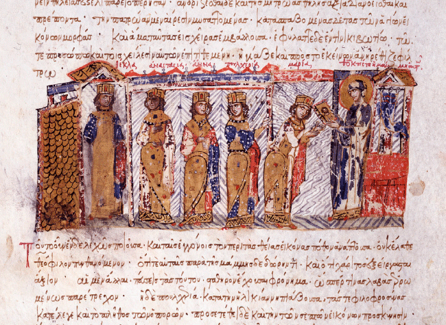 Manuscrito: Synopsis historiarum, signatura VITR/26/2, h. 44v (detalle)