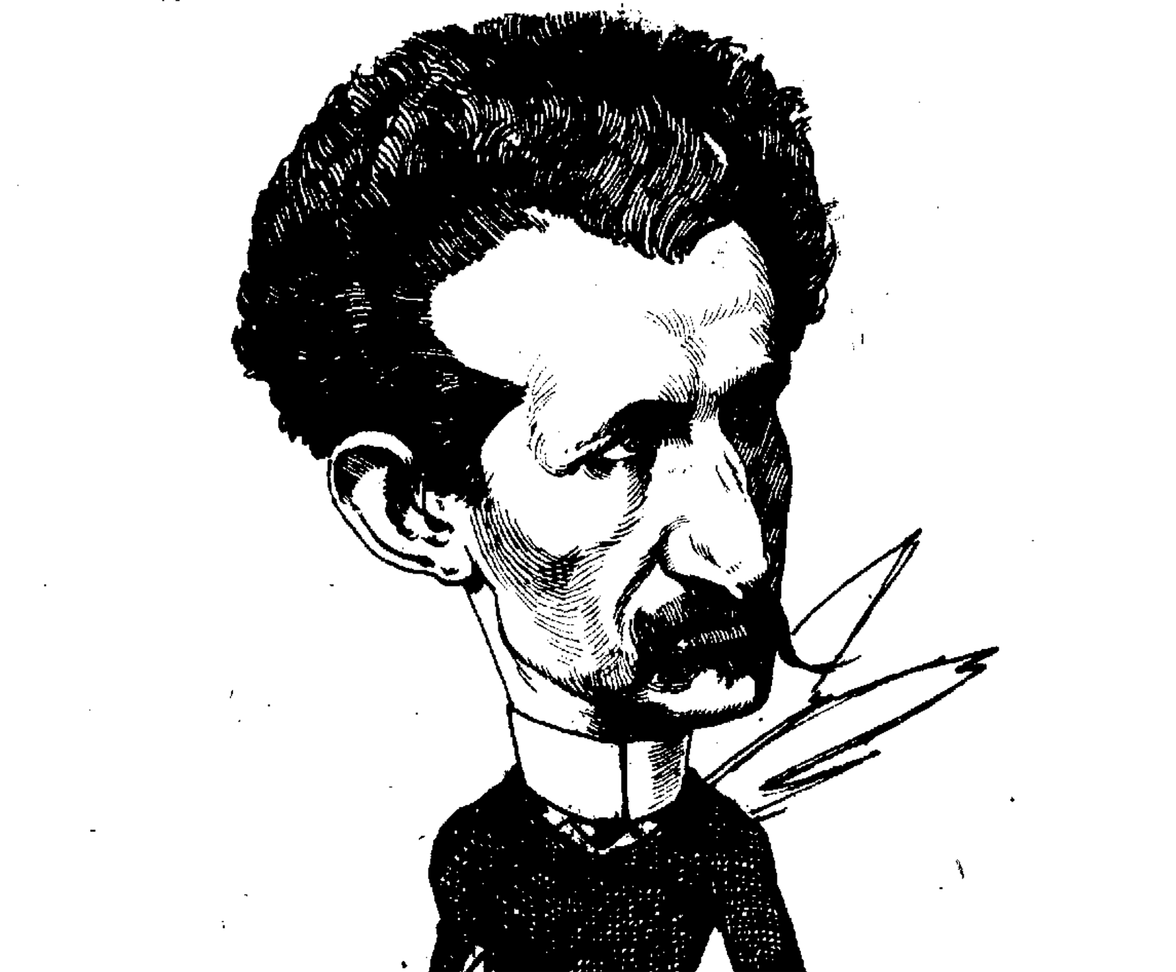 Caricatura de Jacinto Octavio Picón