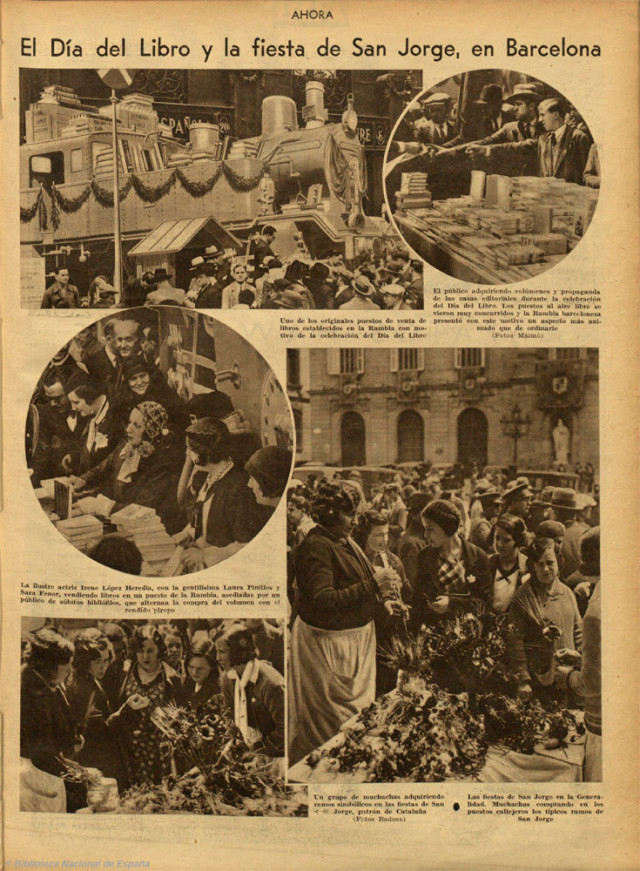 Día del Libro en las Ramblas 1932