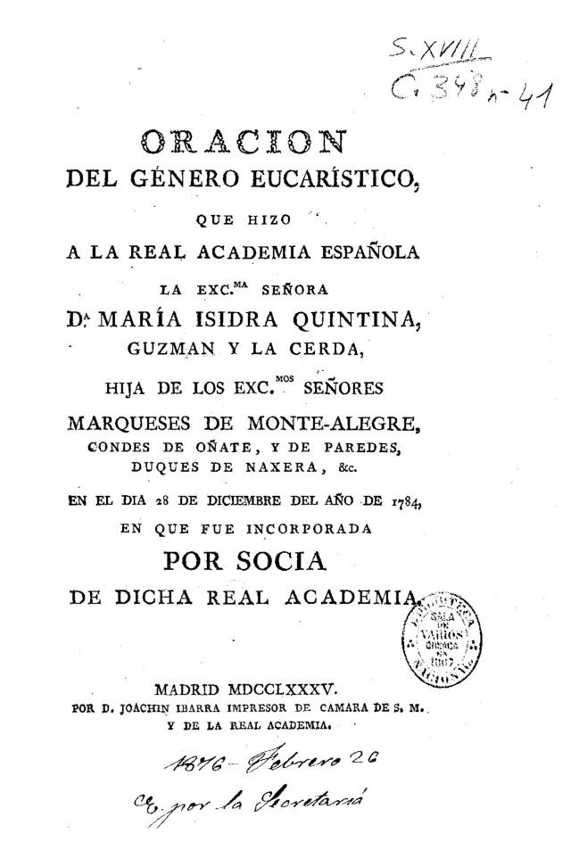 Oracion del género eucarístico