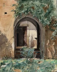 [Obra Paisaje con puerta de entrada]