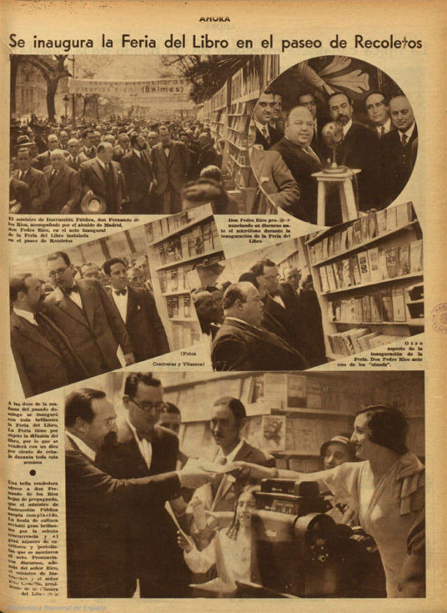 Primera Feria del Libro en Madrid, 1933