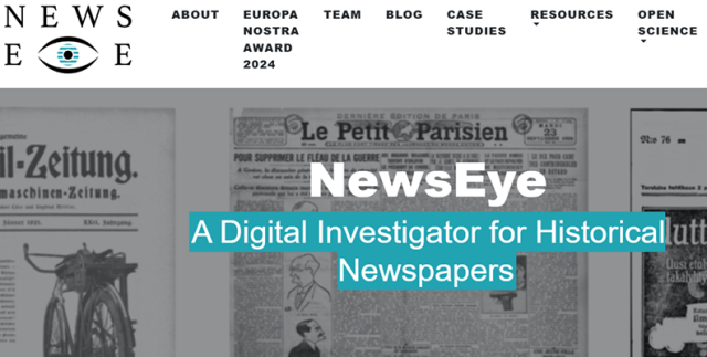 Pantallazo del proyecto News Eye