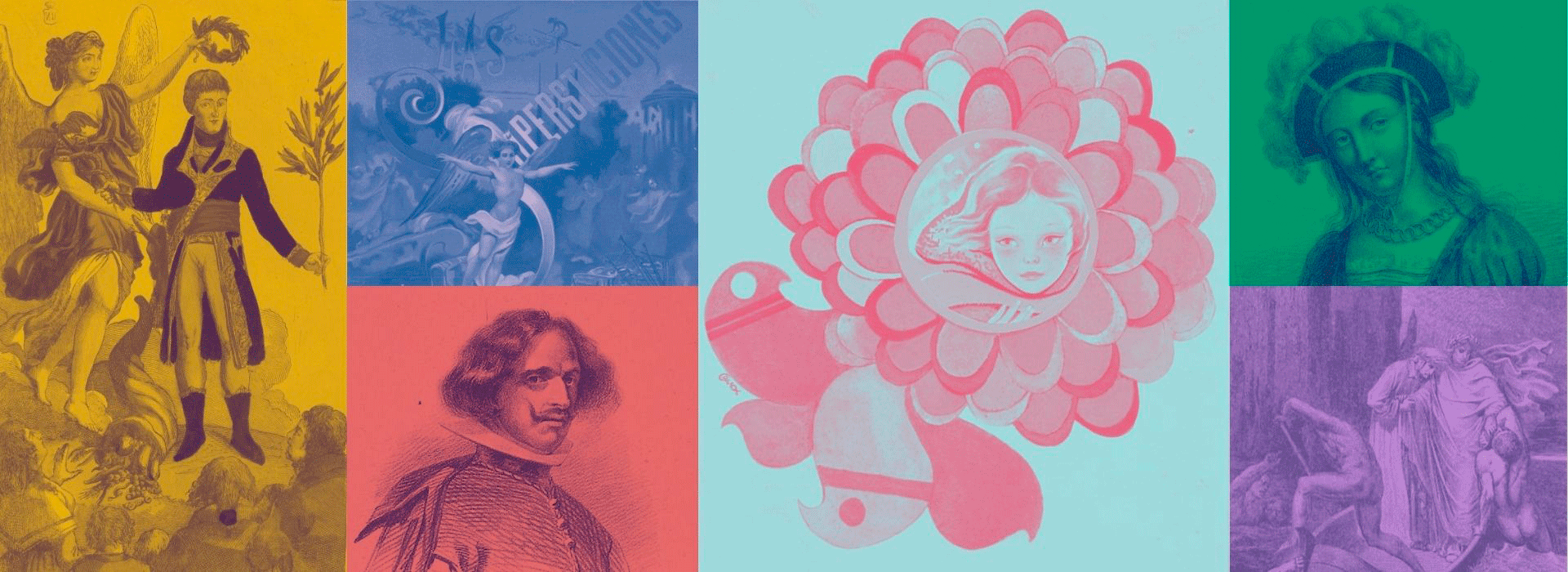 Composición de fotos de obras de la BDH